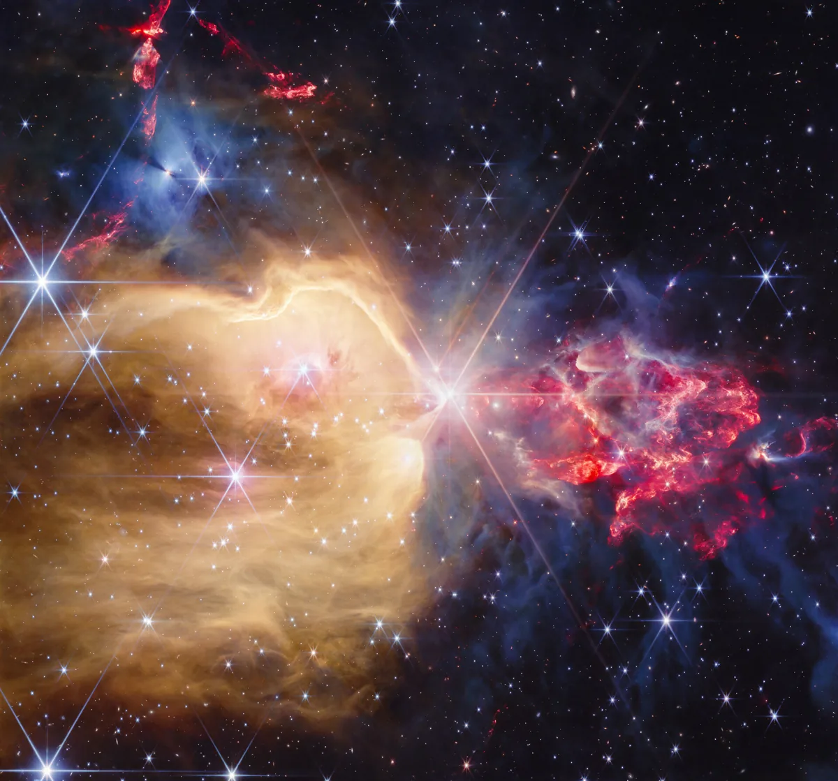 James Webb'den Muazzam Doğumhane: NGC 7129'un Yıldızlararası Kaosu