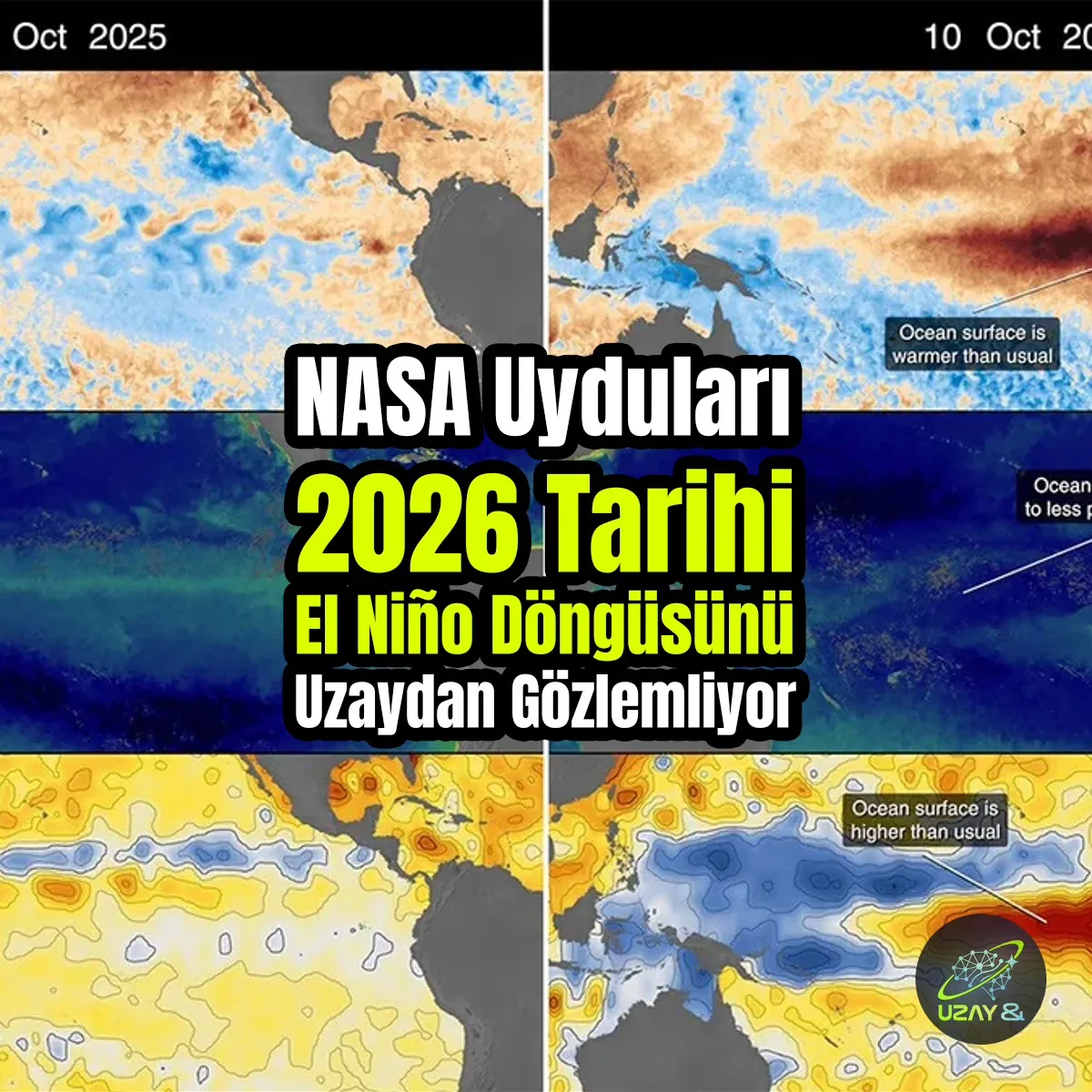 NASA Uyduları 2026 Tarihi El Niño Döngüsünü Uzaydan Gözlemliyor