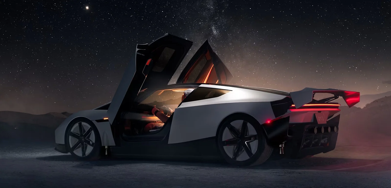 Karbon fiber, magnezyum ve titanyum alaşımlı yeni nesil Tesla Roadster gövde tasarımı.
