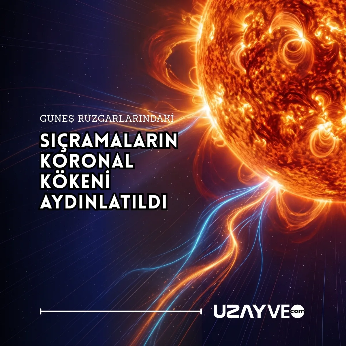 Güneş Rüzgarlarındaki  Sıçramaların Koronal Kökeni Aydınlatıldı