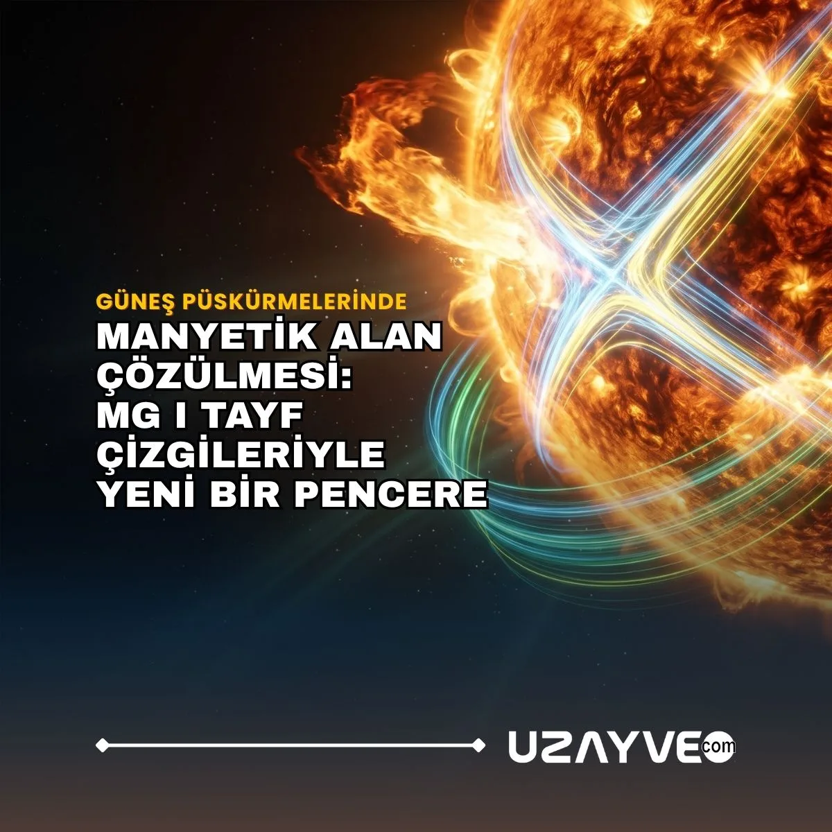 Güneş Püskürmelerinde Manyetik Alan Çözülmesi: Mg I Tayf Çizgileriyle Yeni Bir Pencere