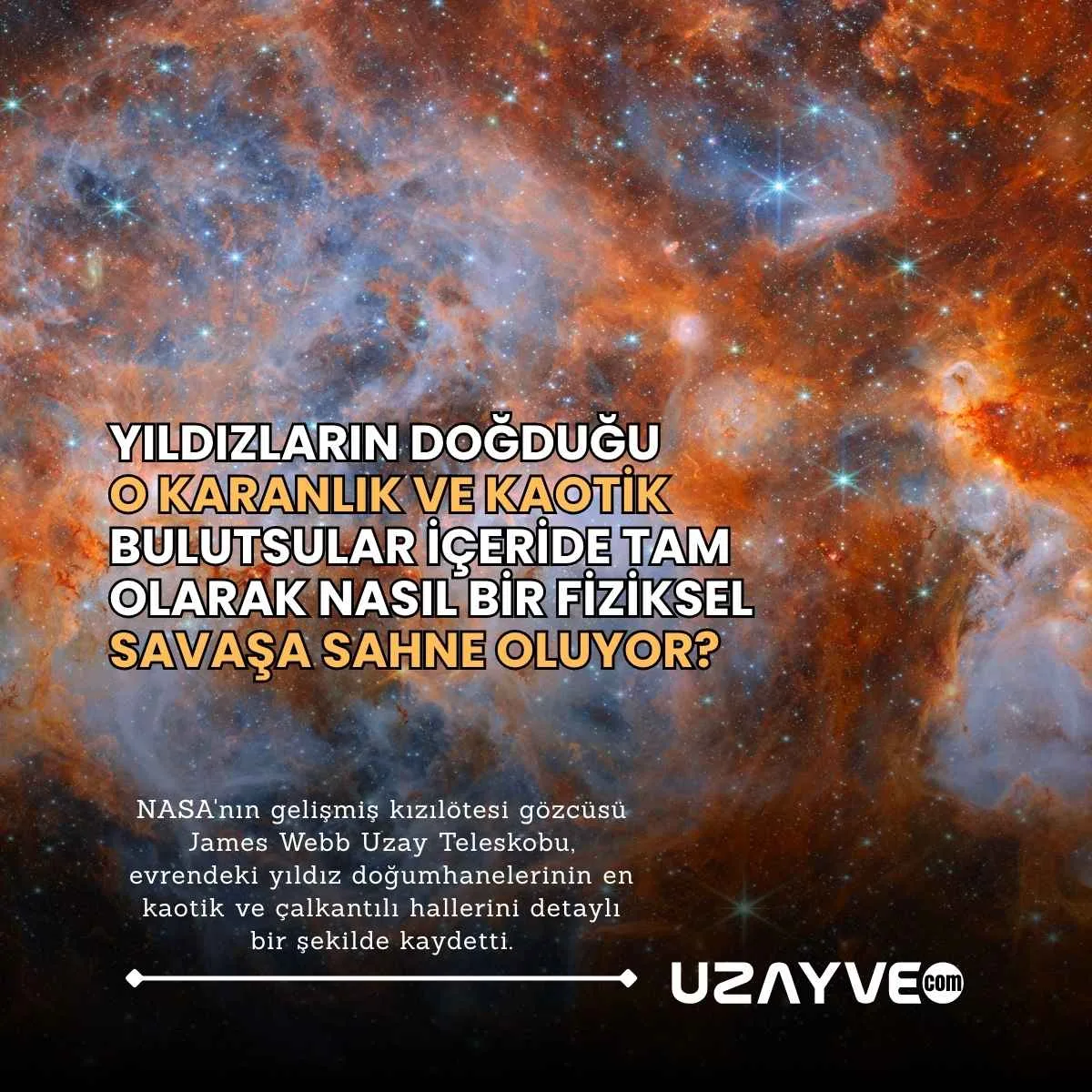 James Webb Uzay Teleskobu Çalkantılı Yıldız Oluşum Bölgelerinin Gizemini Aralıyor