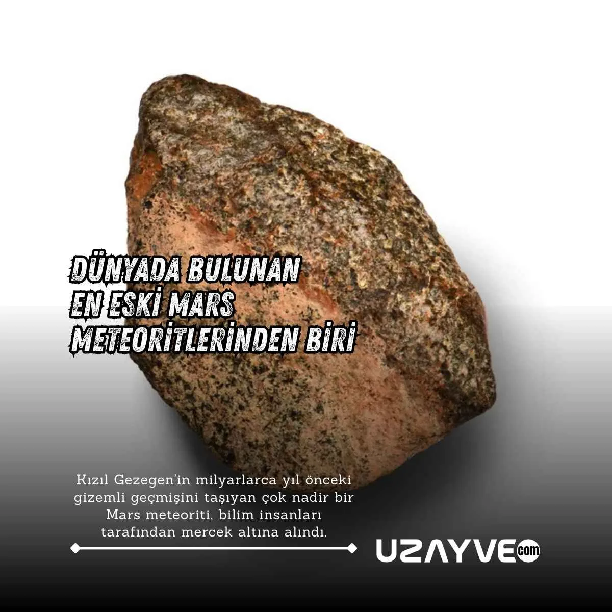Dünyada Bulunan En Eski Mars Meteoritlerinden Biri Detaylı Olarak İncelendi