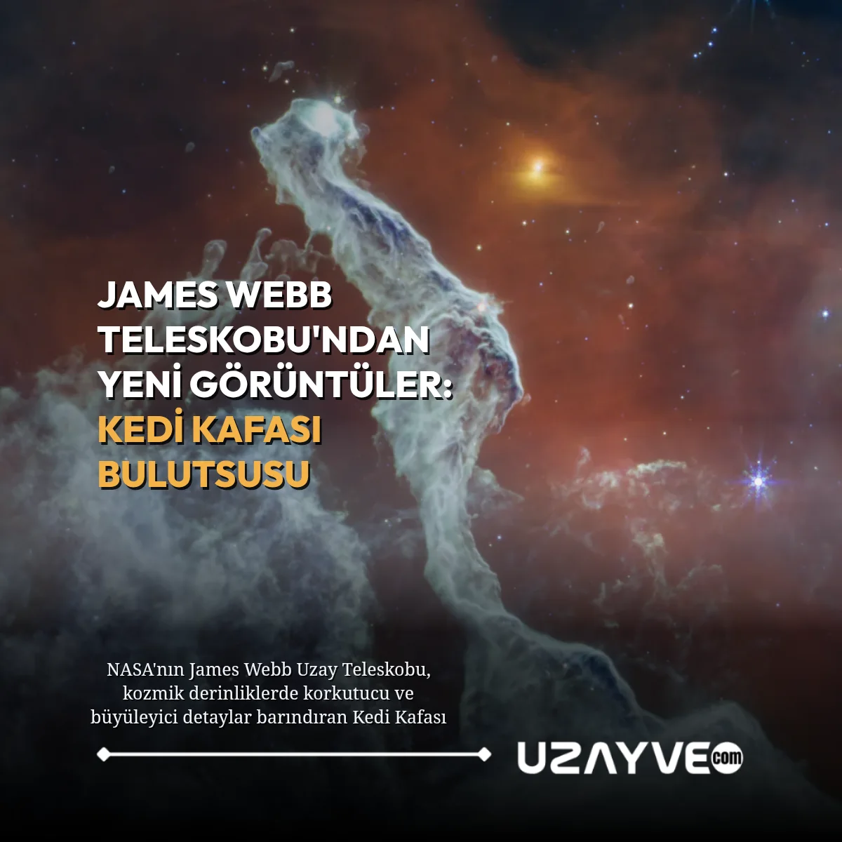 James Webb Teleskobu'ndan Yeni Keşif: Kedi Kafası Bulutsusu'nun Gizemi