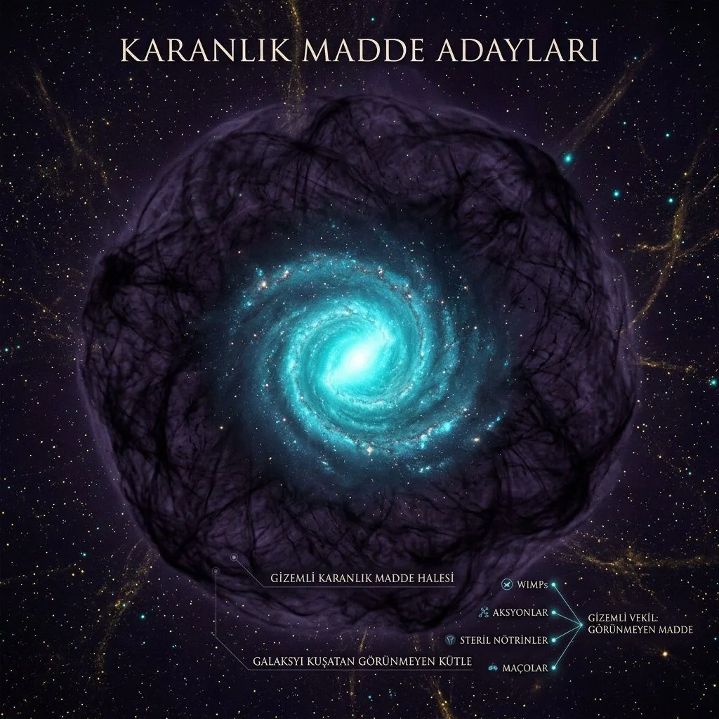 KARANLIK MADDE ADAYLARI: EVRENİN GÖRÜNMEZ HAYALETLERİ NELER OLABİLİR?