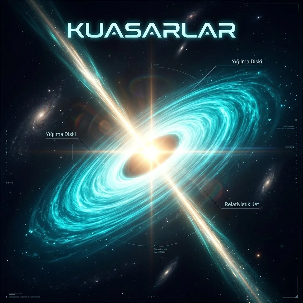 KUASARLAR: EVRENİN EN KARANLIK NESNELER REGİNDEN DOĞAN KÖR EDİCİ IŞIK