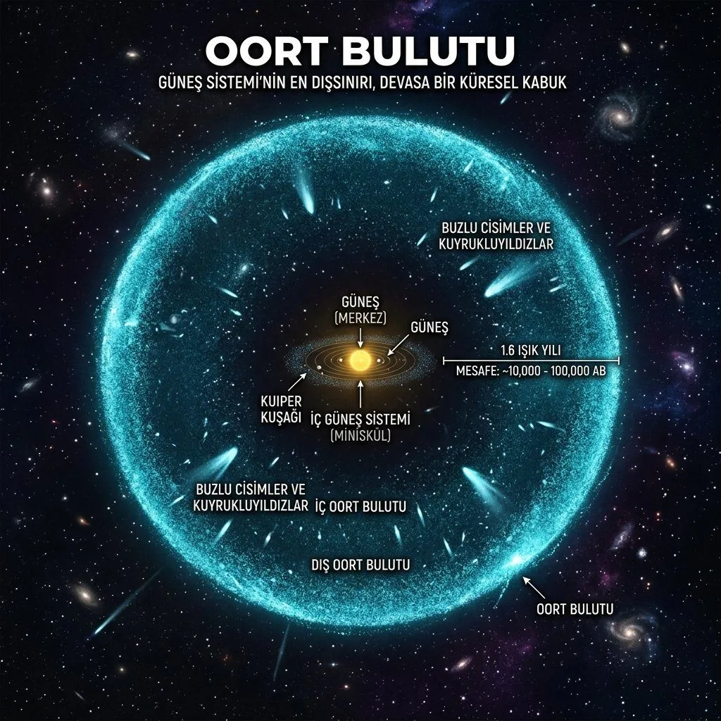 OORT BULUTU: GÜNEŞ SİSTEMİMİZİN GÖRÜNMEZ VE DEVASA SINIRI