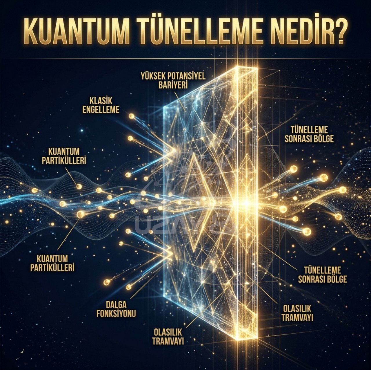 Kuantum Tünelleme - Parçacıkların Duvarı Aşma Sihri