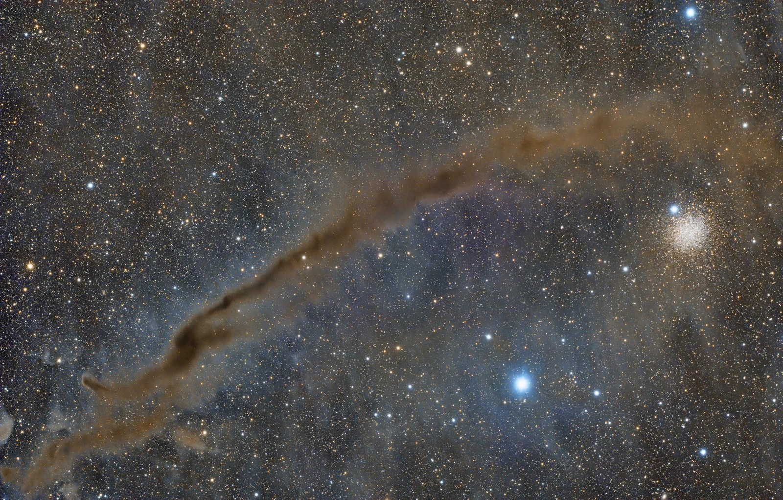 Güney Göklerinin Kozmik İzi: Karanlık Doodad Bulutsusu ve NGC 4372 | UzayVe APOD