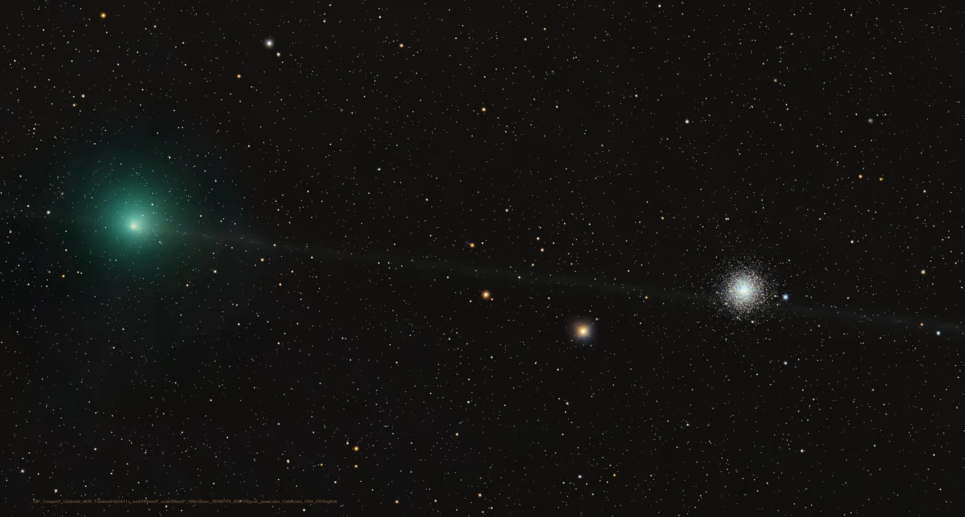 Kuyruklu Yıldız Avcısına Göksel İllüzyon: Tempel 2 ve Messier 30 | UzayVe APOD